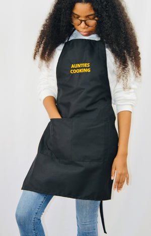 Aunties Cooking Embroidered Apron