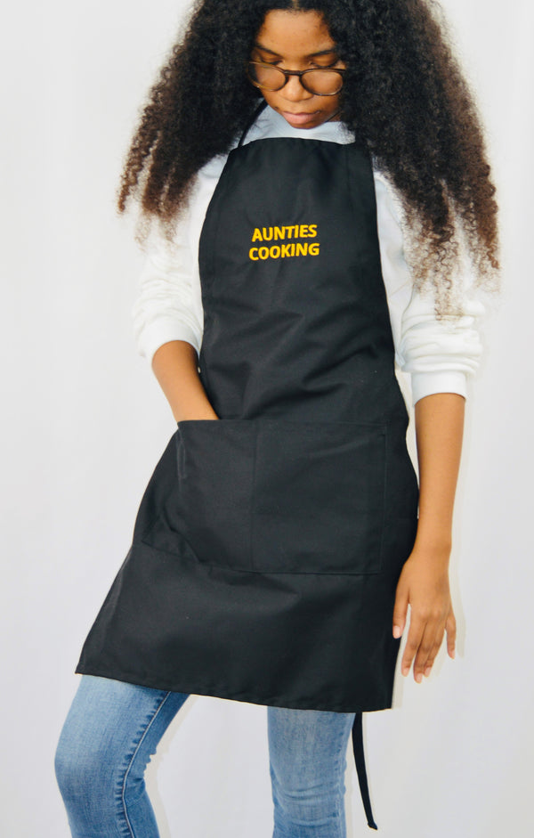 Aunties Cooking Embroidered Apron