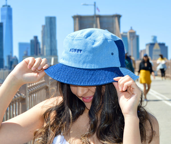 Aunty Denim Bucket Hat
