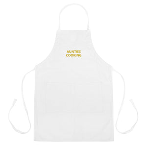 Aunties Cooking Embroidered Apron