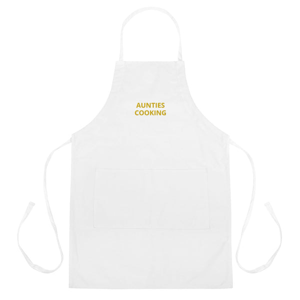 Aunties Cooking Embroidered Apron