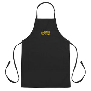 Aunties Cooking Embroidered Apron