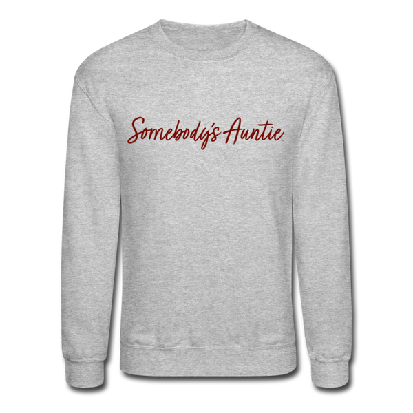 Somebody's Auntie Crewneck Sweatshirt - heather gray