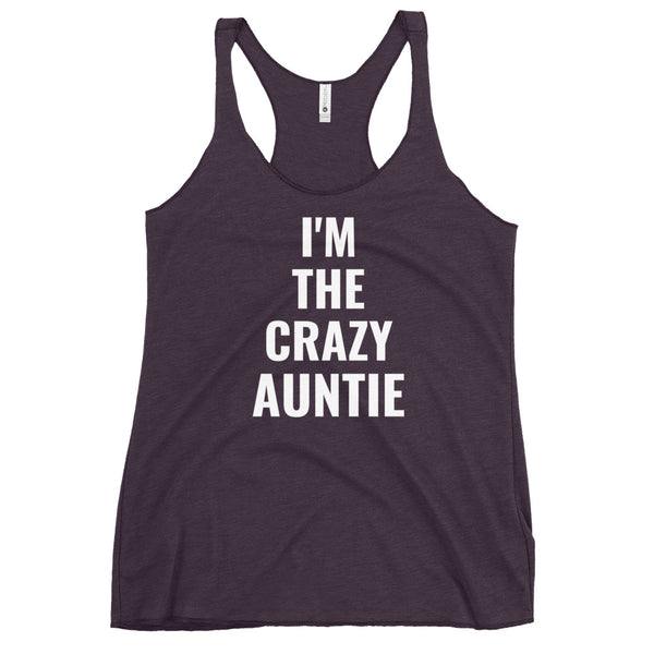 Women's Crazy Auntie Racerback Tank